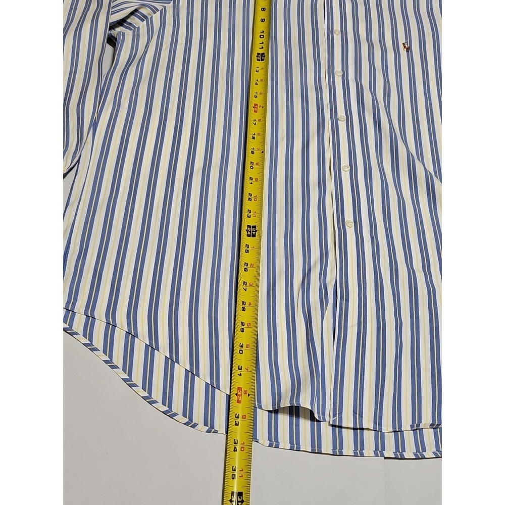 Polo Ralph Lauren Shirt Mens Size 16.5 -35 Stripe Button Down Yarmouth - Picture 6 of 6